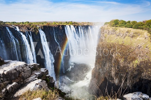 Image de View of the Victoria Falls in Zimbabwe Africa Concept for travel in Africa